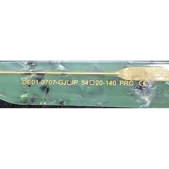 DIFF Eyewear x ARIEL Green Pearl Lavender Gradient Polarized Sunglasses w/ Chain - Picture 8 of 8